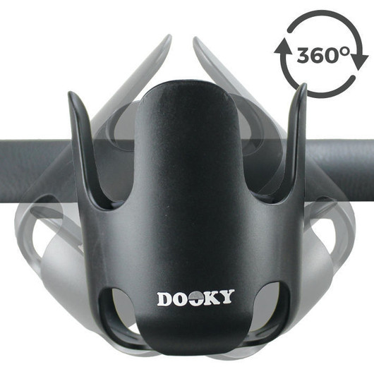 Dooky -mukiteline / juomateline, musta