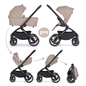 Petite&Mars SCOUT 2in1, Cappuccino -yhdistelmät adapterilla