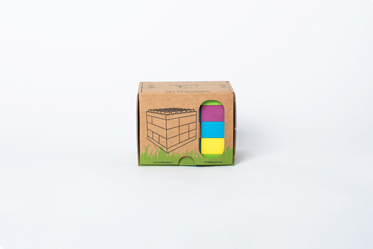 eKoala -rakennuspalikat, muoviton, 19kpl / paketti