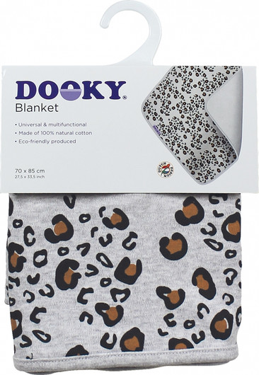 Dooky -vauvapeite kaksinkertainen puuvilla, Grey Little Leopard