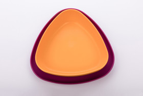 eKoala -kulhot, 2 kpl, oranssi/violetti