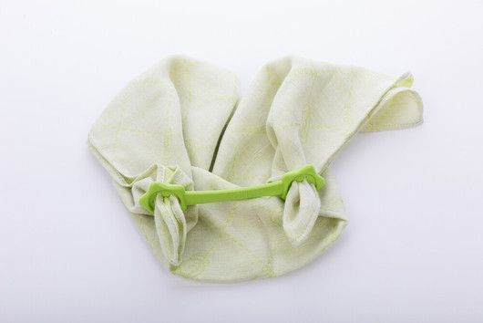 eKoala -ruokalappu/harso, cashmere + pidike, vihreä