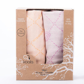 eKoala -harsot, 2 kpl, 70x70, kasvi-cashmere, sininen