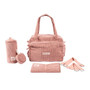 Hoitolaukku, Doomoo Fluffy, Corduroy Pink