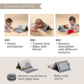 Taftoys Tummy time - vauvakirja, ensikirja, vatsallaolokirja