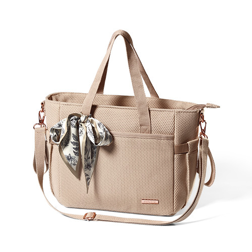Hoitolaukku, Carmen, beige + hoitoalusta