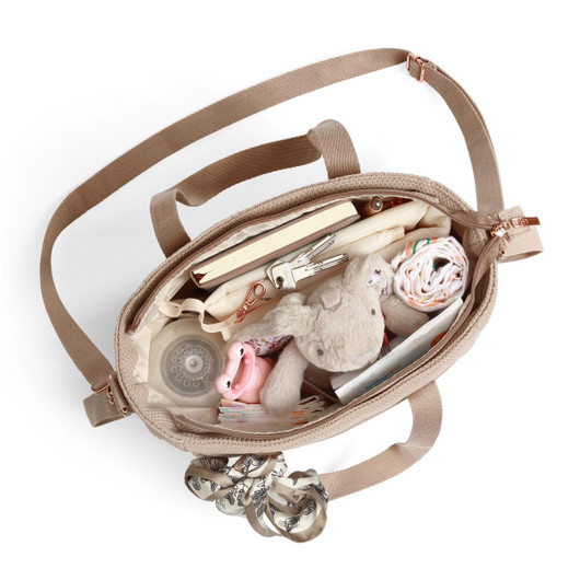Hoitolaukku, Carmen, beige + hoitoalusta