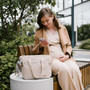 Hoitolaukku, Carmen, beige + hoitoalusta