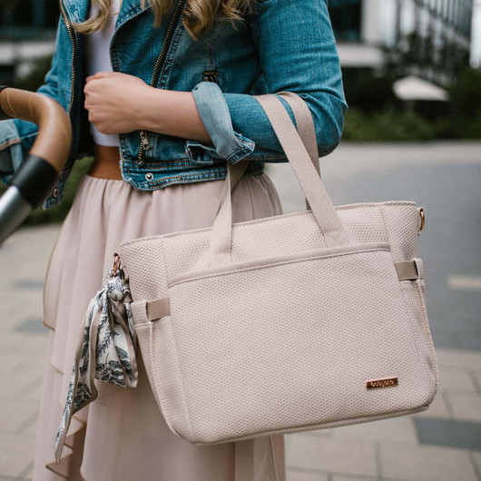 Hoitolaukku, Carmen, beige + hoitoalusta