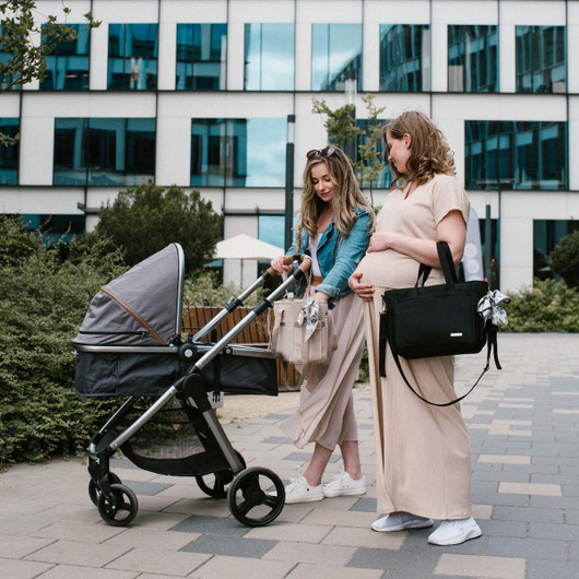 Hoitolaukku, Carmen, beige + hoitoalusta
