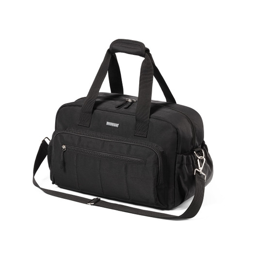 Hoitolaukku, Travel Bag, musta + pyyhe