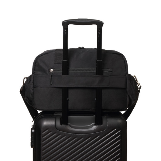 Hoitolaukku, Travel Bag, musta + pyyhe