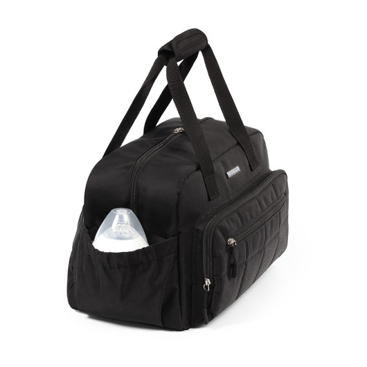 Hoitolaukku, Travel Bag, musta + pyyhe