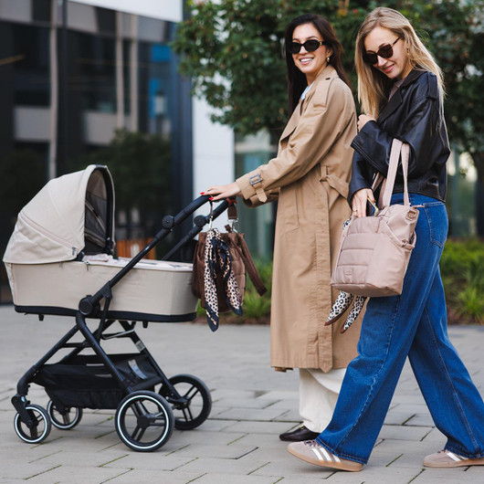 Hoitolaukku, Cami, beige + hoitoalusta