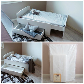 Kotimainen jatkettava lastensänkysetti, Nyytti + laatikko + patja