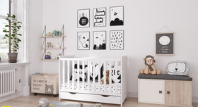 Pinnasänky Lilia + aluslaatikko, 2in1, 120x60cm