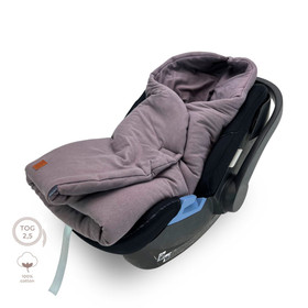 Kaukalolämpöpussi / turvaistuinpussi, Berry Mousse, 125x95cm