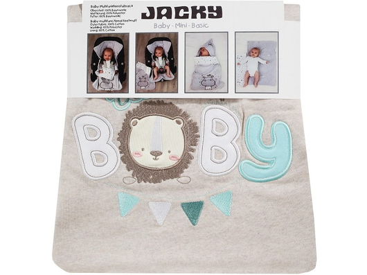 Jacky Baby, monitoiminen kaukalolämpöpussi, 2in1, Little Lion - beige