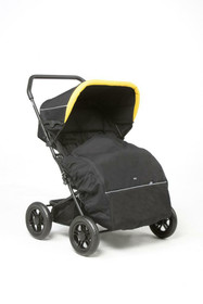 Ora Tupla-Malla -tuplarattaan jalkapeite, musta