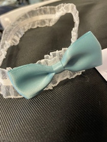 Kastepanta rusetilla, vedenvihreä