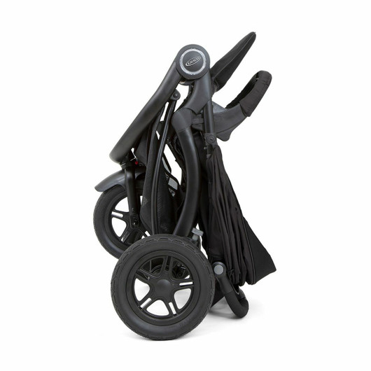 MALLIKAPPALE: Graco TrailRider™ -kuomurattaat, musta, kolmipyöräinen