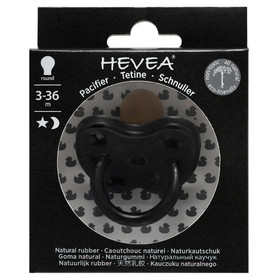 Hevea - anatominen luonnonkumitutti - 3-36kk, outer space black, 1 kpl