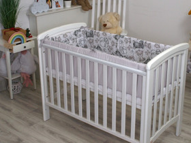 Reunapehmuste + pussilakanasetti pinnasänkyyn, Eimi, greiget - 360cm