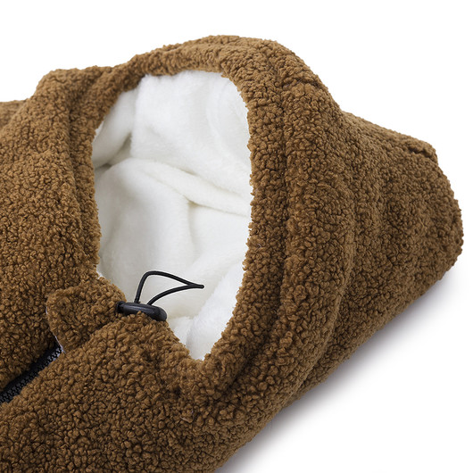 Makaszka Teddy Bear -lämpöpussi vaunu/kaukalo, Coconut, 0kk - 85cm