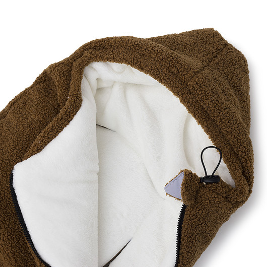 Makaszka Teddy Bear -lämpöpussi vaunu/kaukalo, Coconut, 0kk - 85cm