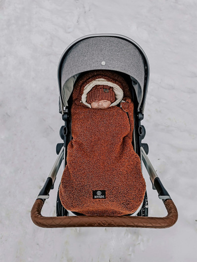 Makaszka Teddy Bear -lämpöpussi vaunu/kaukalo, Coconut, 0kk - 85cm