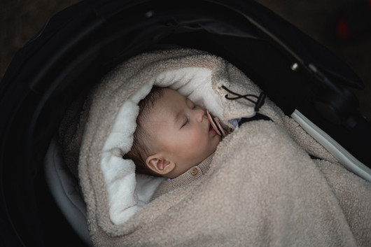 Makaszka Teddy Bear -lämpöpussi vaunu/kaukalo, Coconut, 0kk - 85cm