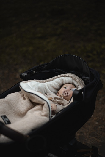 Makaszka Teddy Bear -lämpöpussi vaunu/kaukalo, Coconut, 0kk - 85cm