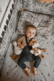 Aluslakana pinnasänkyyn, Foggy Morning, 60x120cm, joustava reuna