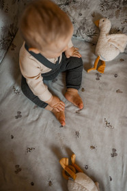 Aluslakana pinnasänkyyn, Foggy Morning, 60x120cm, joustava reuna