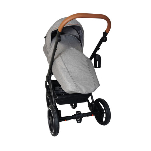 Ozzi -yhdistelmävaunut, Light Grey Melange / Black