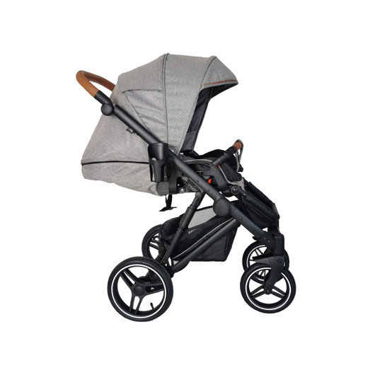 Ozzi -yhdistelmävaunut, Light Grey Melange / Black