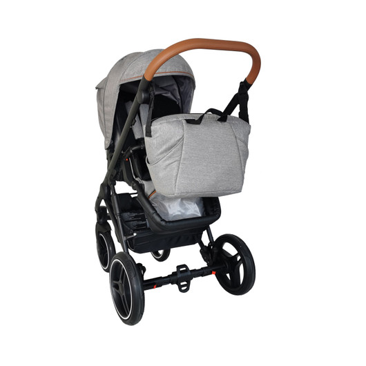 Ozzi -yhdistelmävaunut, Light Grey Melange / Black