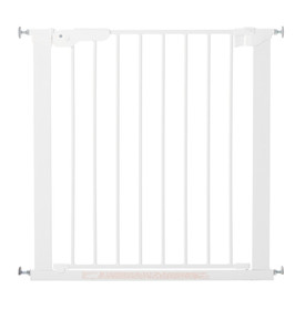 BabyDan Asta -turvaportti +jatkopala, 73,5cm - 86,5cm, valk, ei reikiä