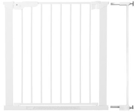 BabyDan Asta -turvaportti +jatkopala, 73,5cm - 86,5cm, valk, ei reikiä