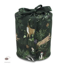 Reunapehmuste Woodland, tummanvihreä, pinnasänkyyn