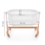 Sivuvaunusänky / bedside crib, Glory, 2in1, Mocha