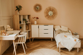 Hoitopöytä / lipasto, SOFIE, puu/valkoinen