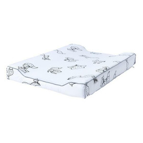 Hoitoalusta, pehmeä pohjainen, NordBaby Mateo, valk/kettu