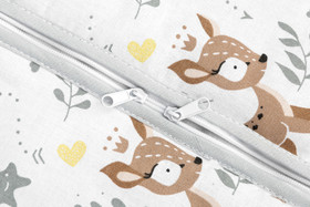 Unipussi, Sensillo, Valkoiset bambit, 50x80 (M) - 9-18kk, TOG 2,5