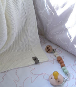 Tuttiketju, silikoni, Nordbaby Sepia Minttu