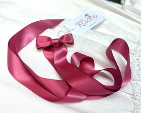 Klione - kastenauha rusetilla - ruusunpunainen