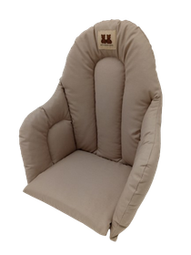 Syöttötuolin istuinpehmuste, yksivärinen beige, Anne & Mikael