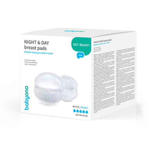 Babyono Night & Day hengittävät liivinsuojat – 40kpl / paketti