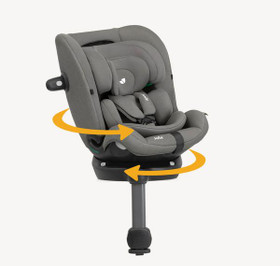Joie i-Spin 360 MAX, i-Size, 40-150cm - Thunder/harmaa, isofix