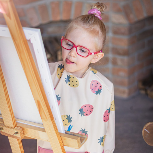 Petite&Mars -hihallinen essu, ruokalappu, Green Kiwi + smoothiepussit